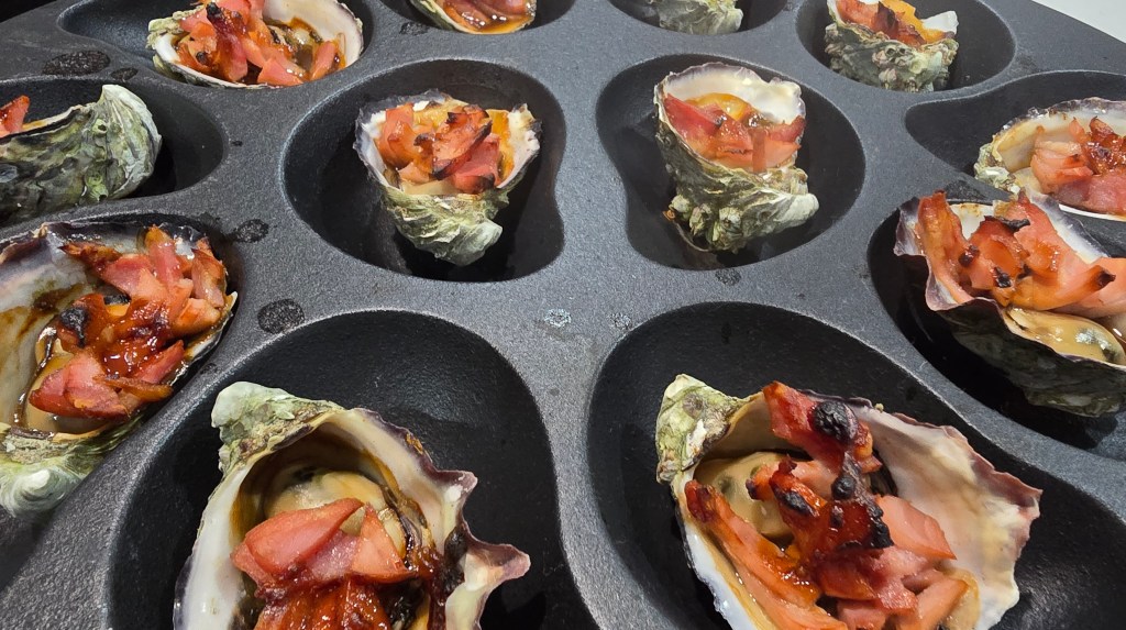 Oysters with Crispy&nbsp;Bacon